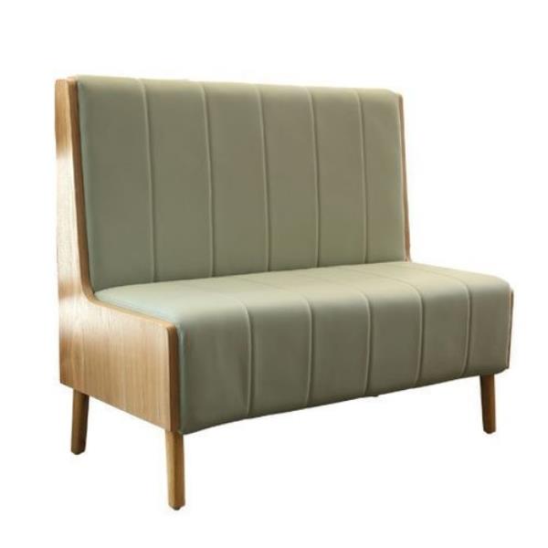 實木皮面卡座沙發網紅卡座沙發廠家定制