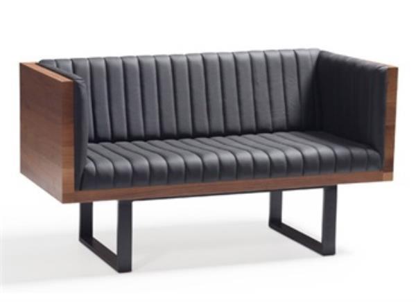 美式風格實木鐵藝酒吧沙發