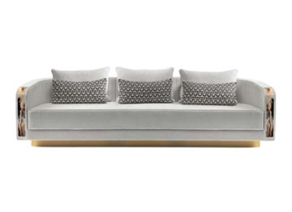 現代輕奢布藝蹦迪酒吧時尚沙發