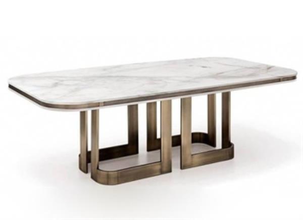 高端ktv包廂古銅不銹鋼長(zhǎng)條茶幾