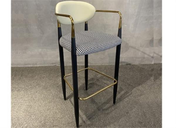 現代簡約輕奢不銹鋼吧臺椅高腳凳吧臺凳