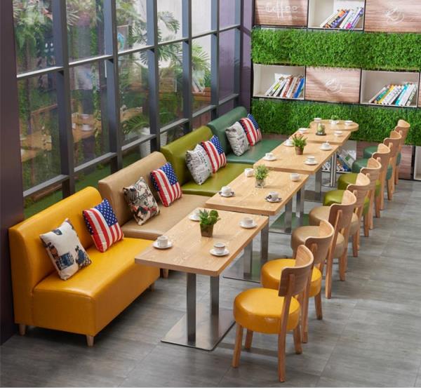 漢堡店卡座沙發