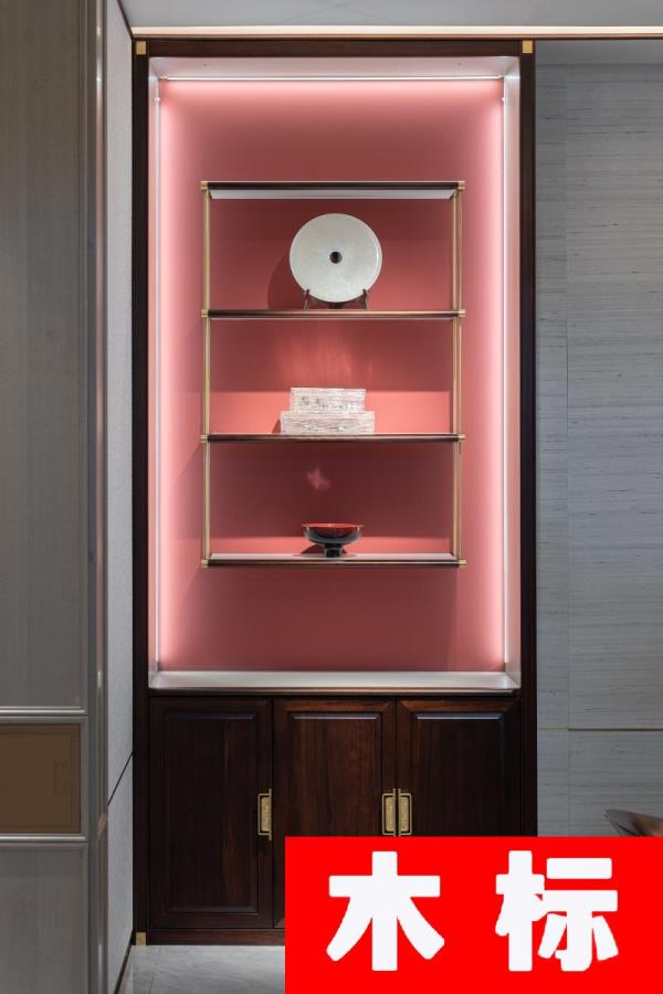 新中式新中式實木餐廳餐邊柜030